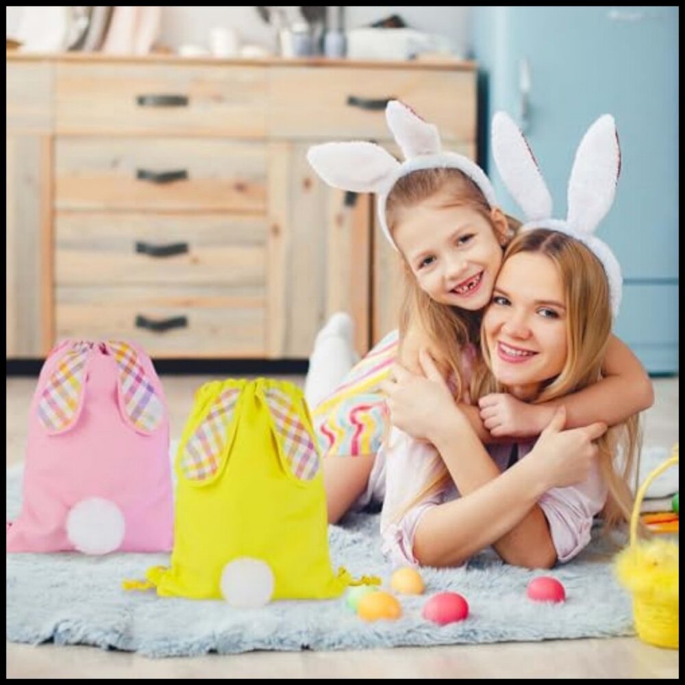 Canvas Drawstring Backpack Reusable Cinch Bag Eas… - image 6